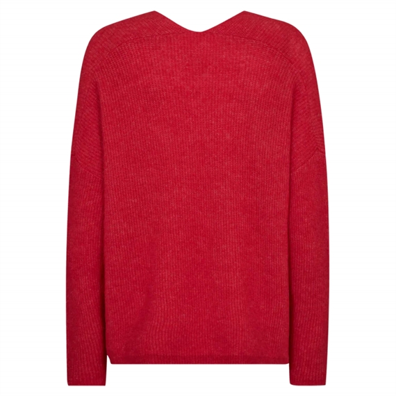 Mos Mosh Thora V-neck Knit, Chinese Red